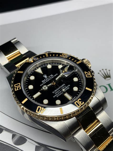 rolex submariner silver and gold 18ct|Rolex Submariner 18k gold price.